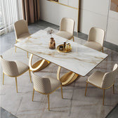 Majestic Dining Table - premium wood and metal dining table for dining room - view 5 | Kraft Vision
