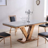 Element Dining Table - premium wood and metal furniture for dining room - view 2 | Kraft Vision