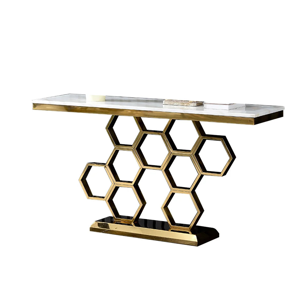 Luxury Honeycomb Console Table