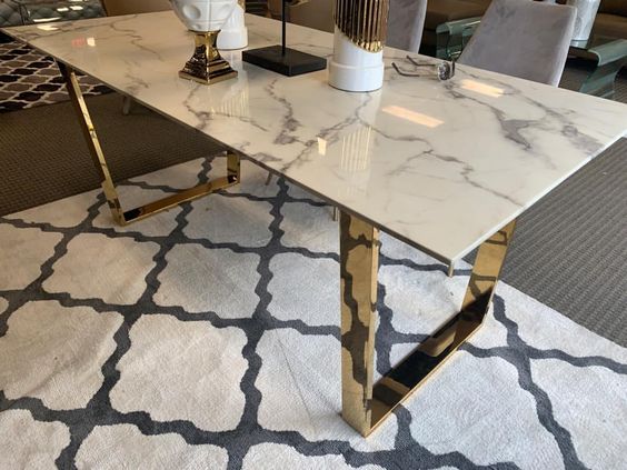 Gold Plated Classic Designer  Dining Table